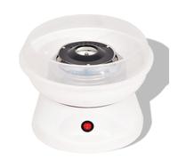 Machine à barbe à papa 480 W blanche - Machine professionnelle pour friandises sucrées - PP, aluminium et acier inoxydable - Idéale pour les fêtes et événements