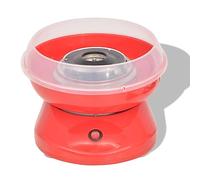 Machine à barbe à papa 480 W rouge - Machine professionnelle pour barbe à papa en polypropylène, aluminium et acier inoxydable - Idéale pour les fêtes et événements - Durable et facile à nettoyer