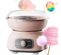 Machine à barbe à papa 500 W avec bol anti-éclaboussures, design amovible et lavable - Parfait pour les rassemblements, mariages, fêtes de famille et d'anniversaire