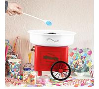 Machine à Barbe à Papa, 500W Candy Floss Maker, Design de Style Rétro, Excellent Cadeau Pour Les Fêtes D'anniversaire, la Fête des Enfants et le Jour de Noël,Rose (31 * 31 * 30cm)