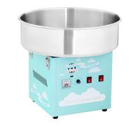 Royal Catering Machine À Barbe À Papa Set RCZK-1200-BG (1200 W, Cuve De 52 Cm, Appareil De Table, Protections Électriques, Inox/Alu, Bâti Turquoise)