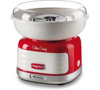 Ariete Machine à Barbe à Papa Party Time 2973, Machine à Barbe à Papa pour Sucre Semolato ou Barbe à Papa, Unité de dosage et 4 cônes inclus, 450 W, Rouge