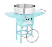 Machine à barbe à papa avec chariot - 52 cm - 1200 W - turquoise | Royal Catering