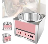 Machine à barbe à papa commerciale, en acier inoxydable, 1200 W, 3000 tr/min, filature électrique for la maison, les anniversaires et les fêtes de famille