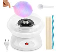 Machine A Barbe A Papa, Cotton Candy Maker 450 W, Machine Barbe À Papa, Cotton Candy Machine Avec Cuillère Doseuse, Bâtons De Bonbons En Plastique Et Dix Bâtons (Blanc)