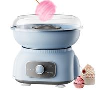 Machine à Barbe à Papa, Machine à Barbe à Papa Automatique 500 W Avec Grand Bol, Machine à Sucre De Coton Ronde Professionnelle Pour Fête D'anniversaire, Mariage, Noël, Famille blue