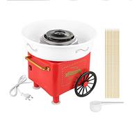 Machine à Barbe à Papa, Machine à barbe à papa pour la maison 500W Électrique Candy pour Maison, Pour les fêtes d’anniversaire de famille et les terrains de jeux (rouge)