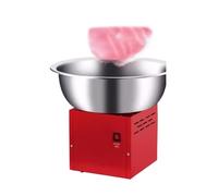 Machine à barbe à papa Machine à barbe papa usage commercial, entièrement automatique, for l'entrepreneuriat et le réglage des stands Fabricant de barbe à papa(Red)