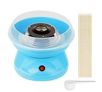 Machine à barbe à papa pour la maison avec bâtonnets de barbe à papa et cuillère doseuse, kit de sucre pour la maison, anniversaire d'enfant, fête, machine à barbe à papa en plastique
