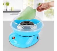 Machine à Barbe à Papa pour la Maison, Machine Sucre Candy avec 10 Bâtonnets, Mini machine à Guimauve, Barbe a papa pour les fêtes d'enfants, les anniversaires (Bleu-A)