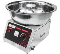 Machine à Barbe à Papa Professionnelle 1000W, Appareil à Sucre Filé avec Bol en Acier Inoxydable, 220V pour Foires Food Trucks Fêtes Événements Kiosques Parcs d'Attractions