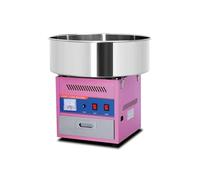 Machine à Barbe à Papa Professionnelle - Acier Inoxydable, Production 1,8 kg/h, 50 cm - Idéale pour Fêtes Foraines, Anniversaires et Événements