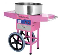 Machine à Barbe à Papa Professionnelle avec Chariot - 0,9 kW - Cuve Inox 50 cm - 230V