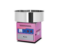 Machine à Barbe à Papa Professionnelle - Acier Inoxydable, Production 1,8 kg/h, 50 cm - Idéale pour Fêtes Foraines, Anniversaires et Événements