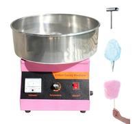 Machine à barbe à papa professionnelle, machine à barbe à papa électrique 1000 W avec cuillère à sucre, température réglable de 50 à 300 °C, équipement de loisirs