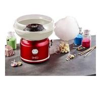 SIMÉO - Machine à Barbe à Papa FBP450 500W - Facile à Utiliser et Nettoyer - Pièces Amovibles Compatibles Lave-Vaisselle - Design Vintage - Rouge, 27x19x27 cm