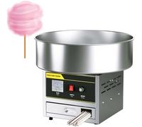 Machine à Barbe à Professionnelle, Machine à Barbe à Papa électrique 1200 W | Machine à Barbe à Papa, Avec Pot à Sucre En Acier Inoxydable De 45 Cm, Cuillère à Sucre, Pour Les Fêtes De Famille