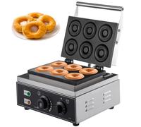 Machine à Beignets Eletrique - VEVOR - Machines à Donuts à 6 Trous Rond Machines à Cupcakes pour Faire Beignet