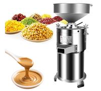 Machine à beurre d'arachide et à sésame - Moulin à noix automatique en acier inoxydable avec base antidérapante, réglage de l'épaisseur, capacité de 30 kg/h pour la maison et le restaurant