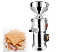 Machine À Beurre De Cacahuètes 1100W,Broyeur Électrique Autonome en Acier Inoxydable,Broyeur À Sauce Sésame pour Riz,Cacahuètes,Amandes Et Graines De Sésame (Argent)