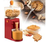 Machine à beurre de cacahuètes 500ml,110V-220V Moulin à cacahuètes électrique avec base antidérapante Entrée en sablier, Machine à beurre de cacahuètes, Machine à beurre de noix pour arachides Amandes