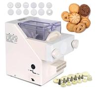 Machine à biscuits électrique avec 8 buses et 6 moules, vitesse réglable de 50 à 60 tr/min pour la fabrication automatisée de cookies, parfaite pour les studios de pâtisserie et les magasins de