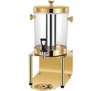 Machine à boissons avec robinet, trépied for jus, 8 L (simple) ou 16 L (double), idéale for les fêtes, cafés, restaurants, bars et usage domestique. Machine à boissons froides.(Gold,Single head)