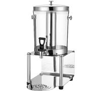 Machine à boissons avec robinet, trépied for jus, 8 L (simple) ou 16 L (double), idéale for les fêtes, cafés, restaurants, bars et usage domestique. Machine à boissons froides.(Silver,Single head)