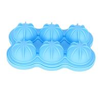 Machine à boules de glace, silicone, réutilisable, 6 grilles, matériau de qualité alimentaire, facile à démouler, plateau à boules de glace durable par [nom de marque] pour une (Bleu ciel)