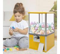 Machine à Boules De Gomme Pour Enfants,Gashapon Machine for Game Shops, Pour Distributeur De Pièces De Monnaie De Jouets De Bonbons Gashapon De 45 à 55mm,Red,yellow