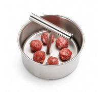 Machine à boulettes de viande 12 trous en acier inoxydable, outil de presse | Moule à boulettes de viande robuste en acier inoxydable, outil de cuisine manuel multifonction pour la fabrication rapide et