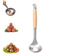 Machine à boulettes de viande en acier inoxydable 2026, cuillère créative | Outil de fabrication de boulettes de viande pratique avec trou et longue poignée, parfait pour faire des boulettes de viande