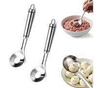 Machine à boulettes de viande en acier inoxydable，Argent 2Pcs | Préparez des boulettes viande parfaites sans salir les mains,pour portionner le bœuf haché pendant la préparation à la maison