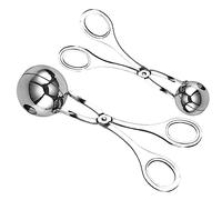 Machine à boulettes de viande ronde en acier inoxydable, cuillère à boulettes de viande, outils cuisine pour fruits, gâteau, crème glacée, 2 pièces, fabricant pour usage dom