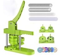Machine à boutons avec 100 pièces de boutons, fournitures et coupe-cercle, 3,2 cm et 5,7 cm, idéale pour les projets d'artisanat