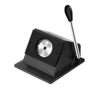 Machine à boutons ronde manuelle 58 mm - Machine à boutons ronde manuelle - Machine à presser - Cadeau pour enfants - Kit de perforatrices pour papier A4 - Papier photo - Papier plaque de cuivre