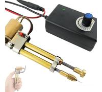 Machine à broder portable, machine électrique à aiguille unique avec bouton de contrôle de la vitesse, chaque fois 1 à 4 feuilles de papier, maximum 8 feuilles, for la création de motifs créatifs.