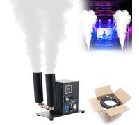 Machine à brouillard CO2 à 2 têtes, jet de CO2 numérique, brumisateur de fumée DMX512 avec tuyau de 5 m, for DJ, concerts, fêtes, anniversaires, mariages
