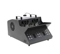 Machine à brouillard et à bulles de CO2 3000 W - Machine à fumée de scène avec 18 lumières LED 3 en 1, contrôle DMX, grande roue à bulles, fonctionnement à distance pour mariage, anniversaire et