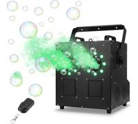 Machine à Brouillard et Bulles 1500W Étanche IP25, Équipement d'Effet de Scène Professionnel avec LED, Souffleur de Bulles Double Buse avec Contrôle DMX pour Spectacle