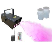 Machine à brouillard LED avec télécommande, changement de couleur et fluide pour fêtes et discothèques