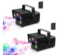 Machine à Brouillard, Mini Machine à Fumée de Brouillard 500W avec 5 Lumières LED, Machine à Brouillard à Effet RVB avec Télécommande sans Fil pour Soirées DJ Performances sur Scène et Halloween/Noël