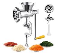 Machine à broyer la viande : hachoir manuel, broyeur d'aliments manuel, design amovible antidérapant | Outil de traitement de la viande de cuisine maison pour faire des saucisses et préparer des