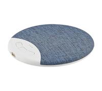Machine à bruit blanc, aide au sommeil apaisante avec minuterie, 9,6 x 9,6 x 1,2 cm, appareil sonore portable, contrôle du volume réglable, pour maison, chambre à coucher, chambre d'enfant, dortoir