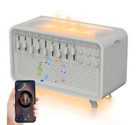 Machine À Bruit Blanc Diffuseur Air Arôme Diffuseur Humidificateur 8 Bruit Blanc Réglable Auto-off Timer Night Light Bluetooth Conférencier pour Bébé Adulte Home Travel