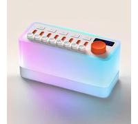 Machine à bruit blanc, machine sonore portable pour aide au sommeil avec 8 sons de la nature, 11 lumières ambiantes, minuterie de 5 à 180 minutes pour la sieste et la méditation