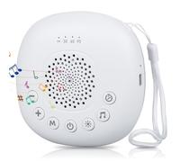 Machine à Bruit Blanc Portable 22 Sons, Machine Veilleuse Blanc Bébé avec 9 Modes de Veilleuse, Veilleuse Bruit Bebe USB Rechargeable 3 Réglages de Minuterie Fonction Mémoire pour Bébé, Adulte