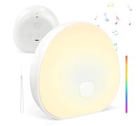 Machine à Bruit Blanc Portable, 7 Couleurs de Veilleuse pour Bébé, avec Apaisants Musicaux, Réglages de Minuterie, Batterie Rechargeable, Type-C, White Noise Machine pour Adulte, Bébé