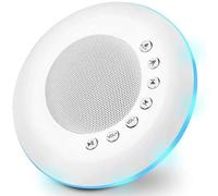 Machine à bruit blanc portable pour bébé et adulte - 28 chansons apaisantes - Veilleuse 7 couleurs - Rechargeable