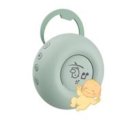 Machine à Bruit Blanc Portable pour Bébé par MMOBIEL - Appareil Sonore avec 20 Sons Apaisants, Détecteur de Pleurs, Minuterie, USB-C - Bruits Blanc/Rose/Marron, Berceuses et Sons de la Nature - Vert
